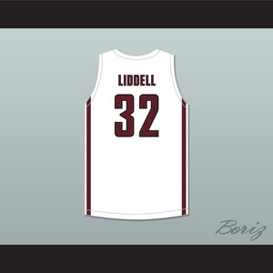 EJ Liddell 32 Belleville High School-West Maroons White Basketball Jersey 2