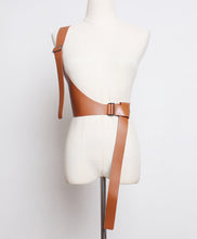 Load image into Gallery viewer, [EAM] 2020 New Spring Summer Pu Leather Strap Belt Brief Irregular Personality Girdle Women Fashion Tide All-match JX697