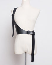 Load image into Gallery viewer, [EAM] 2020 New Spring Summer Pu Leather Strap Belt Brief Irregular Personality Girdle Women Fashion Tide All-match JX697