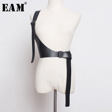 Load image into Gallery viewer, [EAM] 2020 New Spring Summer Pu Leather Strap Belt Brief Irregular Personality Girdle Women Fashion Tide All-match JX697