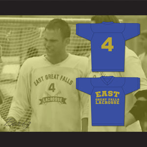 Steve Stifler 4 East Great Falls Blue Lacrosse Jersey 2