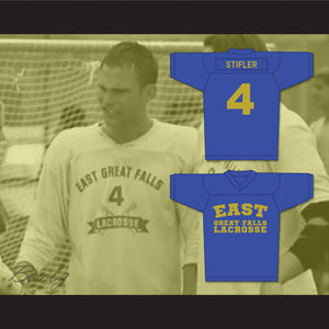 Steve Stifler 4 East Great Falls Blue Lacrosse Jersey