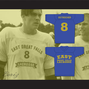 Chris "Oz" Ostreicher 8 East Great Falls Blue Lacrosse Jersey
