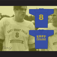 Load image into Gallery viewer, Chris Ostreicher 8 East Great Falls Blue Lacrosse Jersey