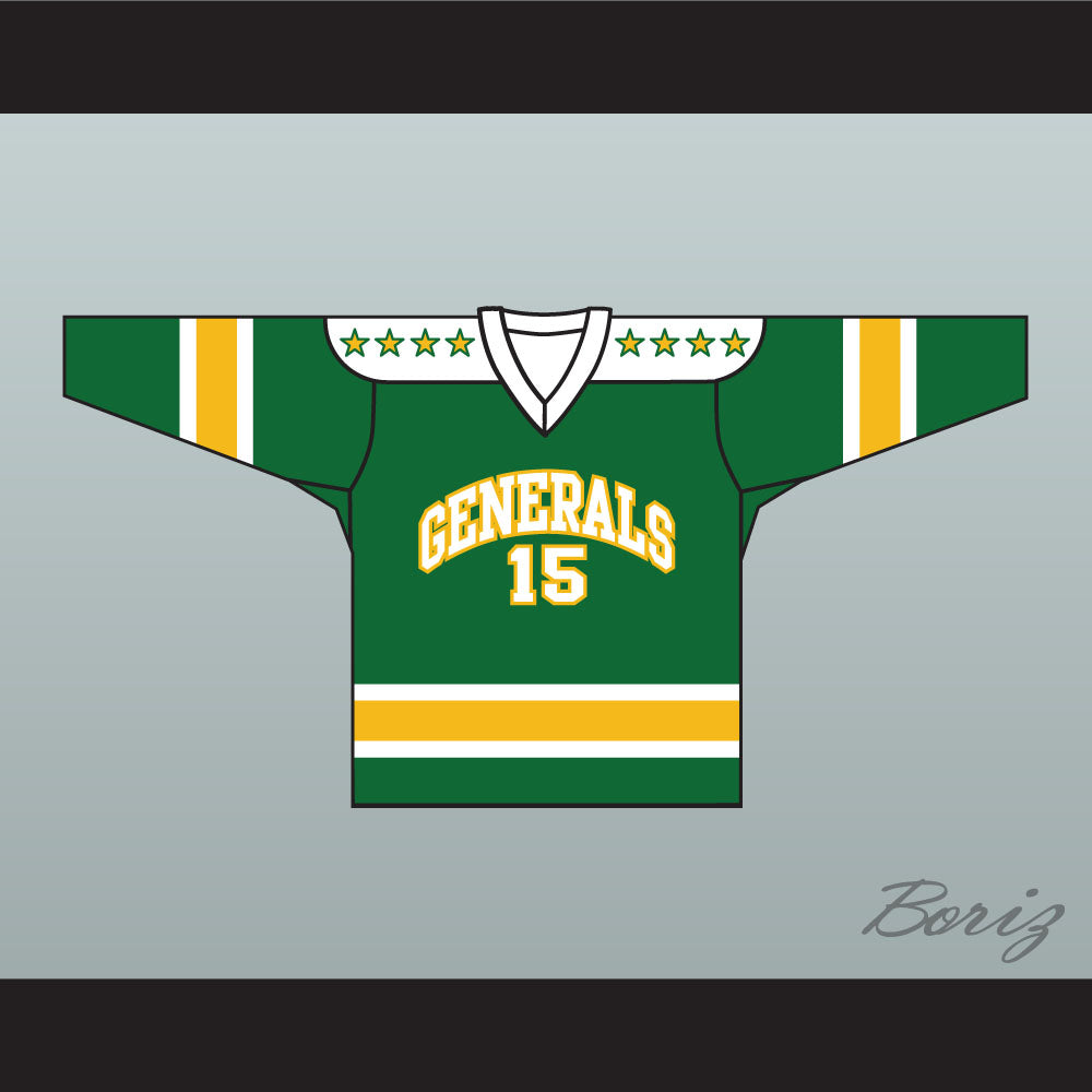 1960's Style EHL Greensboro Generals Green Hockey Jersey