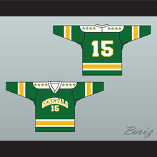 Load image into Gallery viewer, 1960&#39;s Style EHL Greensboro Generals Green Hockey Jersey