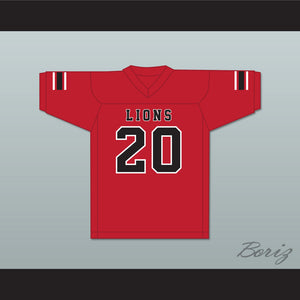 CJ Reavis 20 EMCC Lions Red Football Jersey