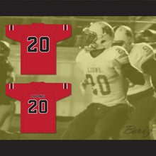 Load image into Gallery viewer, CJ Reavis 20 EMCC Lions Red Football Jersey