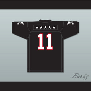 Chad Kelly 11 EMCC Lions Black Football Jersey Includes Patches