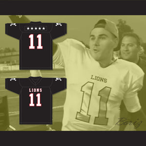 Chad Kelly 11 EMCC Lions Black Football Jersey Includes Patches