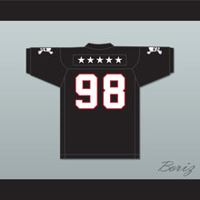 Load image into Gallery viewer, Gary McCrae 98 EMCC Lions Black Football Jersey Includes Patches