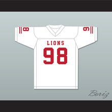 Load image into Gallery viewer, Gary McCrae 98 EMCC Lions White Football Jersey