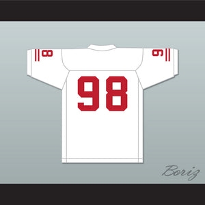 Gary McCrae 98 EMCC Lions White Football Jersey