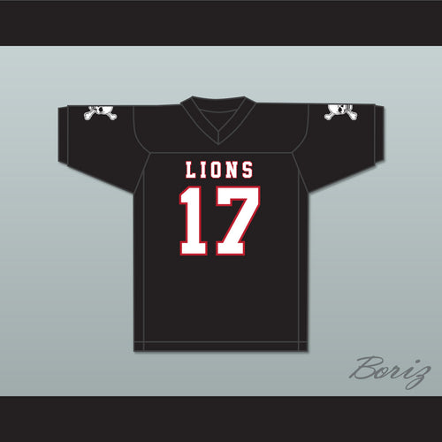 Isiah Wright 17 EMCC Lions Black Football Jersey Includes Patches
