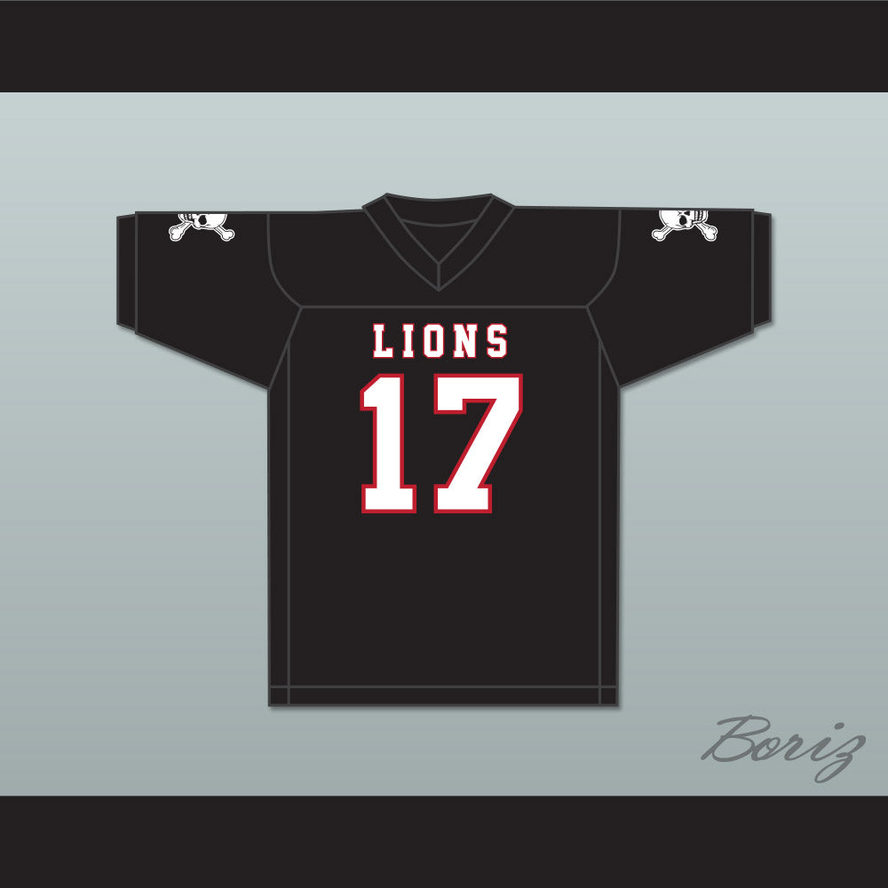 Isiah Wright 17 EMCC Lions Black Football Jersey Includes Patches
