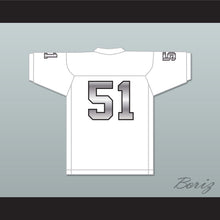 Load image into Gallery viewer, James Davis 51 EMCC Lions White Alternate Football Jersey