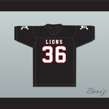 Load image into Gallery viewer, Javarius Taylor 36 EMCC Lions Black Football Jersey Includes Patches