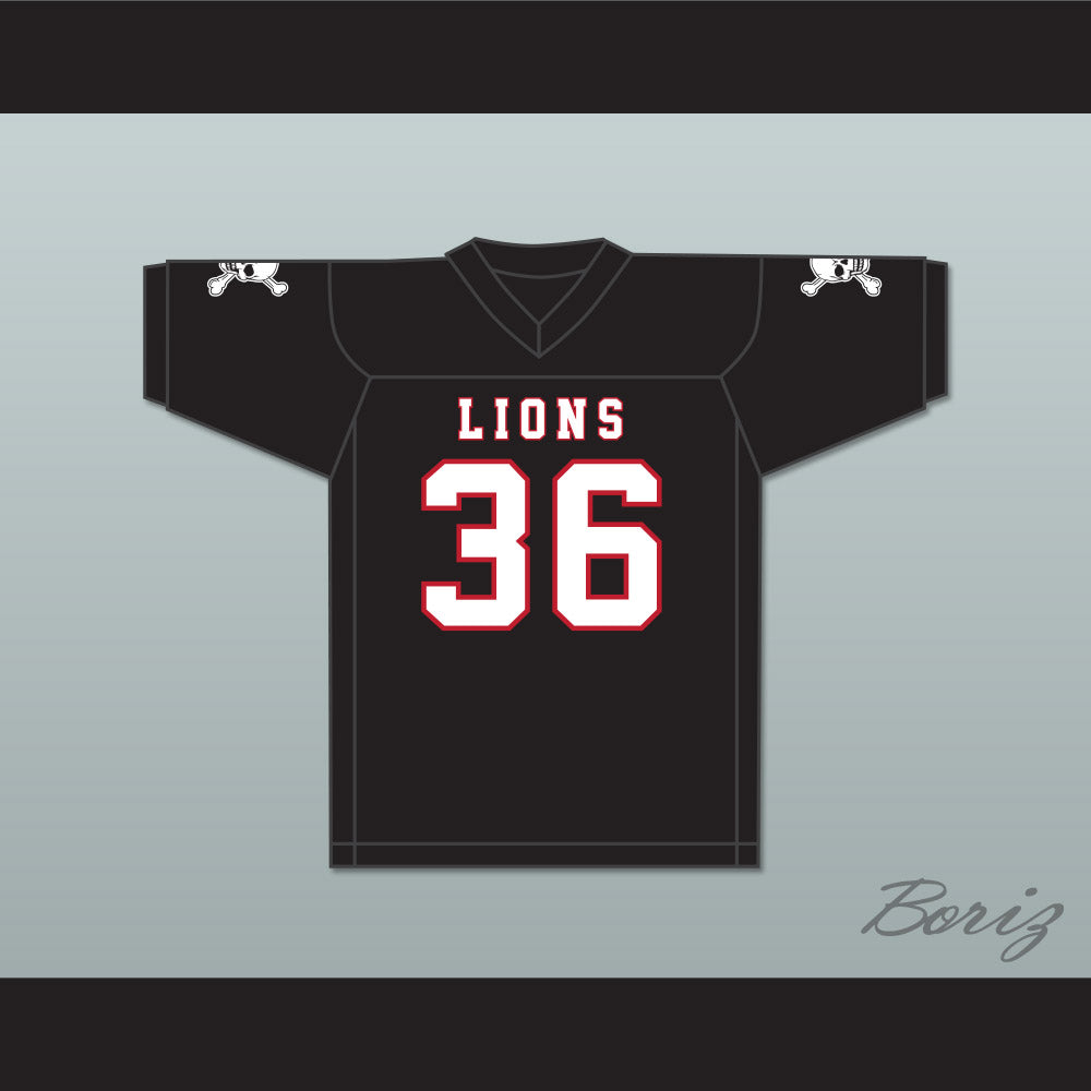 Javarius Taylor 36 EMCC Lions Black Football Jersey Includes Patches