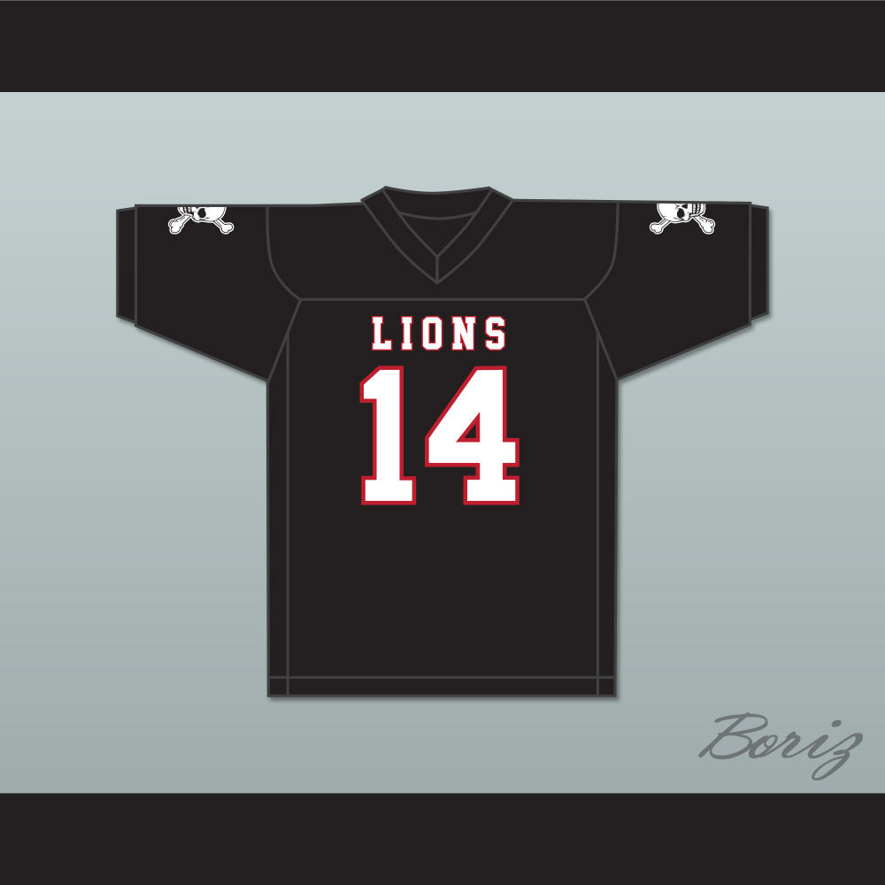 De'Andre Johnson 14 EMCC Lions Black Football Jersey Includes Patches