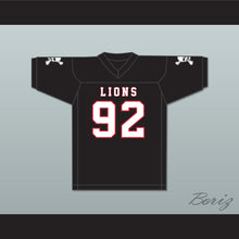 Load image into Gallery viewer, Marcel Andry 92 EMCC Lions Black Football Jersey Includes Patches