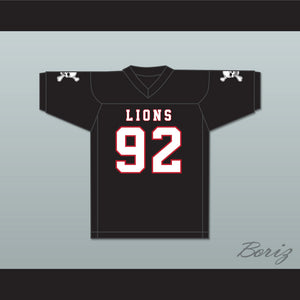 Marcel Andry 92 EMCC Lions Black Football Jersey Includes Patches