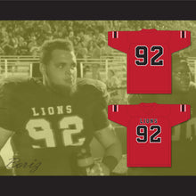 Load image into Gallery viewer, Marcel Andry 92 EMCC Lions Red Football Jersey