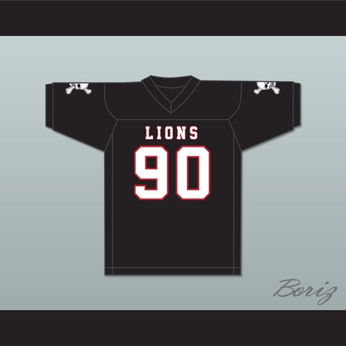 Ronald Ollie 90 EMCC Lions Black Football Jersey Includes Patches