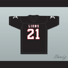 Load image into Gallery viewer, Ryan Lee 21 EMCC Lions Black Football Jersey Includes Patches