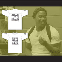Load image into Gallery viewer, Ryan Lee 21 EMCC Lions White Alternate Football Jersey