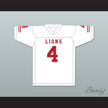 Load image into Gallery viewer, Wyatt Roberts 4 EMCC Lions White Football Jersey