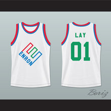 Load image into Gallery viewer, Kenneth Lay 01 Enron Company Picnic Basketball Jersey