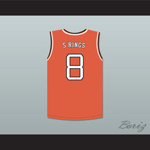 Load image into Gallery viewer, Kobe Bryant 8 "5 Rings" Rucker Park Basketball Jersey
