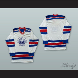 Eagle USA White Hockey Jersey