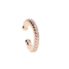 Load image into Gallery viewer, Ear Cuff micro pave cz circle 925 sterling silver mix rainbow CZ earrings no pierced stack small sized little girl earring cuff