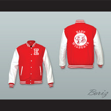 Load image into Gallery viewer, East High School Wildcats Red Wool and White Lab Leather Varsity Letterman Jacket 1