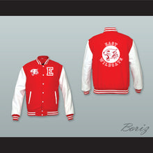 Load image into Gallery viewer, East High School Wildcats Red Wool and White Lab Leather Varsity Letterman Jacket 2