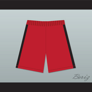 East LA Rough Riders Red Male Cheerleader Shorts