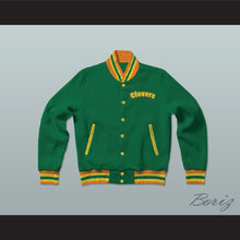 Load image into Gallery viewer, East Compton Clovers Green Varsity Letterman Jacket-Style Sweatshirt