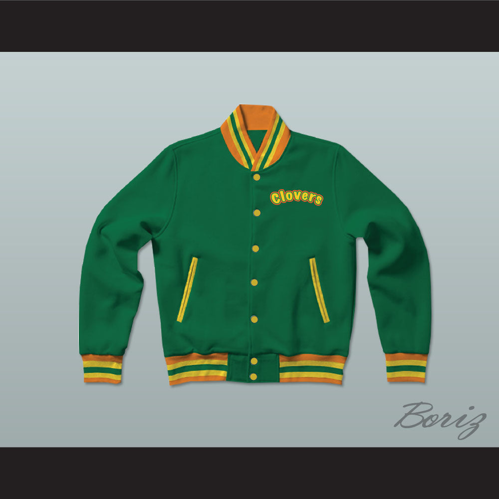 East Compton Clovers Green Varsity Letterman Jacket-Style Sweatshirt
