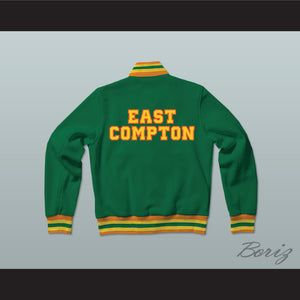 East Compton Clovers Green Varsity Letterman Jacket-Style Sweatshirt
