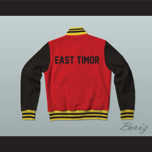East Timor Varsity Letterman Jacket-Style Sweatshirt