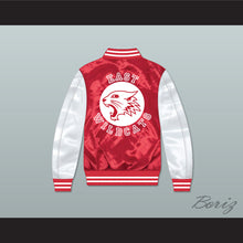 Load image into Gallery viewer, East High School Wildcats Red/ White Varsity Letterman Satin Bomber Jacket 1