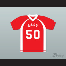 Load image into Gallery viewer, East/West College Bowl Xmus Jaxon Flaxon-Waxon 50 East Football Jersey Key &amp; Peele