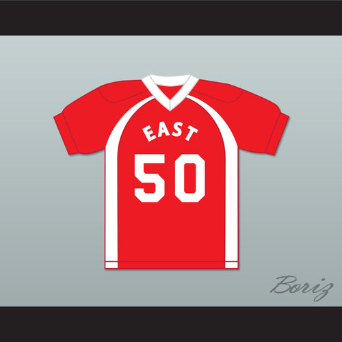 East/West College Bowl Xmus Jaxon Flaxon-Waxon 50 East Football Jersey Key & Peele