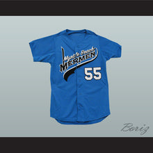 Load image into Gallery viewer, Kenny Powers 55 Myrtle Beach Mermen Baseball Jersey Eastbound and Down