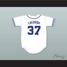 Load image into Gallery viewer, Ebby Calvin Laloosh 37 Durham Bulls Retro Button Down White Baseball Jersey