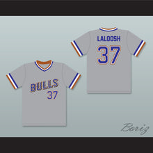 Load image into Gallery viewer, Ebby Calvin Laloosh 37 Durham Bulls Gray Baseball Jersey 1
