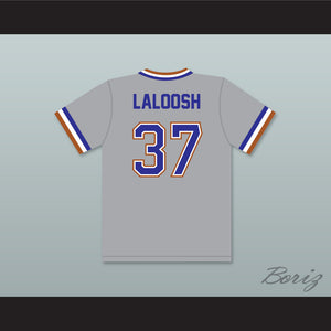 Ebby Calvin Laloosh 37 Durham Bulls Gray Baseball Jersey 2