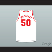 Load image into Gallery viewer, Ed Macauley 50 St. Louis Bombers White Basketball Jersey