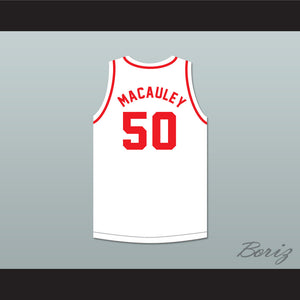 Ed Macauley 50 St. Louis Bombers White Basketball Jersey